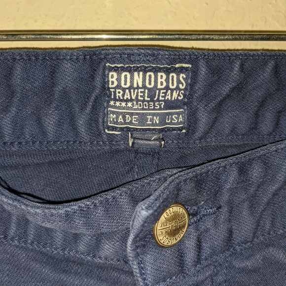 BONOBOS Men Straight Fit Denim Travel Jeans 36x34 - Picture 4 of 6